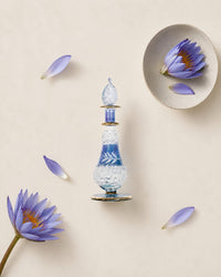 Frosted Blue Lotus Bottle